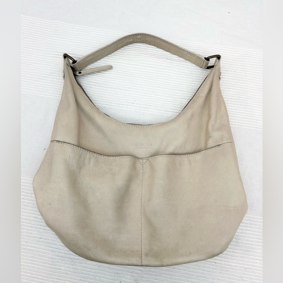 American Leather Co. Carrie Hobo Bag in Ivory Cream Stone - Picture 9 of 16